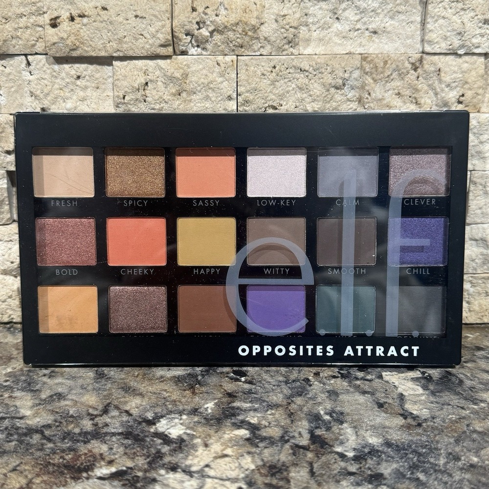 e.l.f. Opposites Attract Eyeshadow Palette - 0.62-Ounce 18 Count